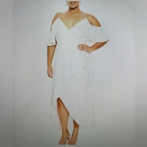 Elegant maxi wrap dress citychic